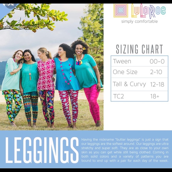 LuLaRoe Leggings Tall & Curvy (TC) - Picture 3 of 3
